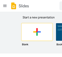 Start a new presentation